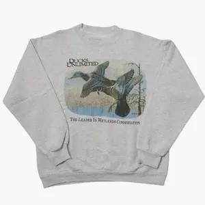 Vintage 90’s Duck Unlimited Sweatshirt, Vintage Hunting Duck Graphic Crewneck, Wetlands Conservation Pullover