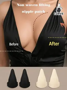 5 Pairs Disposable Breast Lift Tapes, Non-Woven Fabric Bust Lift And Cleavage Enhancing Pasties, Suitable For Large Bust And Plus Size Women, Sexy, And Anti-Embarrassment, Nipple Covers To Prevent Protrusion Reflection, Lift And Support Bra