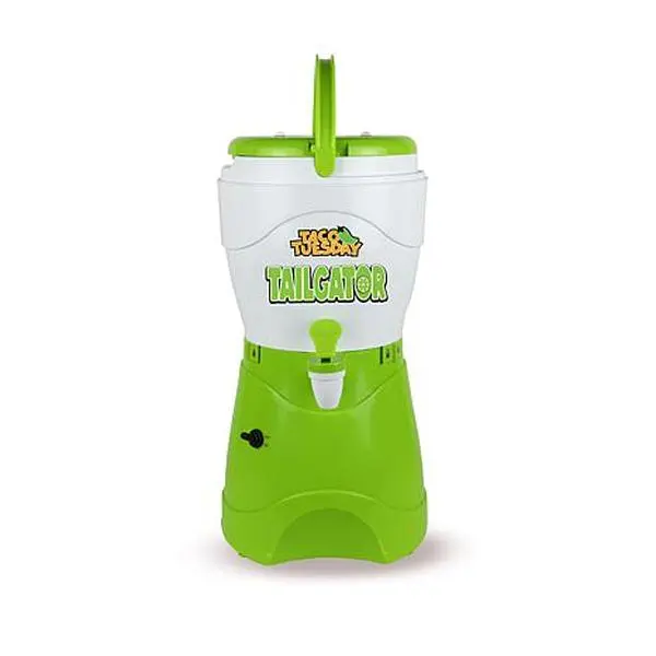 Nostalgia Electrics Taco Tuesday TTMSBINV1WG 1-Gallon AC/DC Tailgater Party Frozen Margarita & Slush Machine, Green