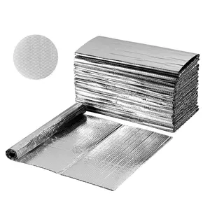 fathersdaygift VEVOR Double Reflective Insulation Sheet, 16PCS Double-Sided Aluminum Foil Radiant Barrier, 6mm 24 inx 4 ft, Dual-Layer Air Bubble Heat Reflective Shield, Thermal Insulation Rolls