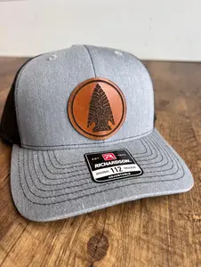 Christmas gift for dad Arrowhead Hat | Artifact Collectors | Richardson 112 Leather Patch Trucker | Great Dad Gift