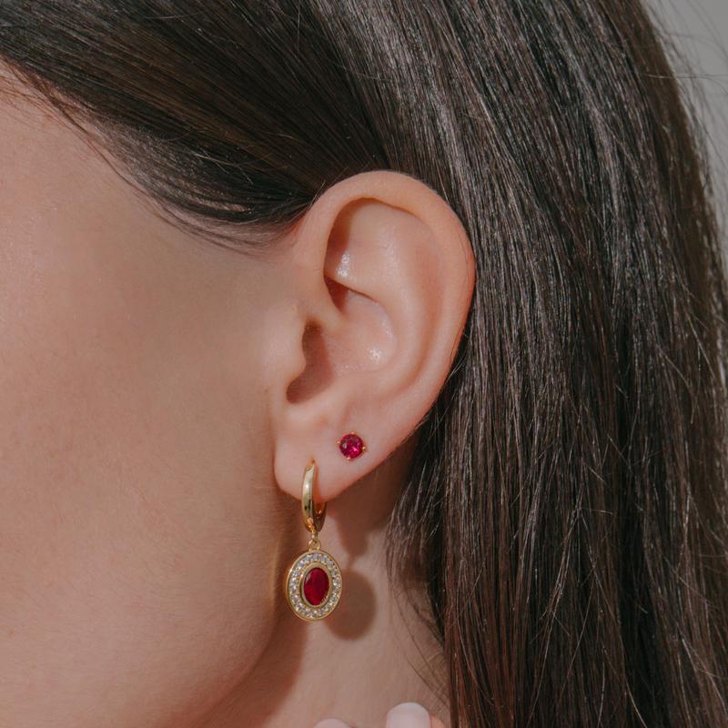 EVRY JEWELS Gold or Silver Plated Women's Hypoallergenic Ice Ice Baby Earrings EVRY JEWELS Gold or Silver Plated Women's Hypoallergenic Ice Ice Baby Earrings