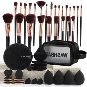 47-Piece Makeup Tool Set for Women, Cloud Sponge Headband, Professional Cosmetic Kit, Multifunctional Makeup Brush Set, Beauty Sponge
