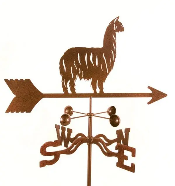 EZ Vane EZ1301-4S Alpaca & Llama Weathervane with Four Sided Mount
