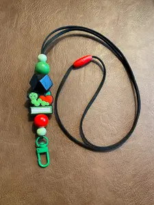 Teacher Bookworm Lanyard