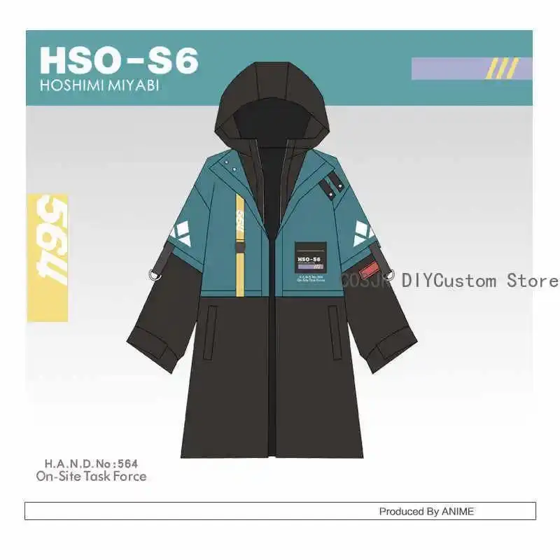 Game Hoshimi Miyabi Zenless Zone Zero Autumn Fashion Unisex Casual Wind Coat Hoodie Tops Skirt Suit Jackets Cosplay Costume