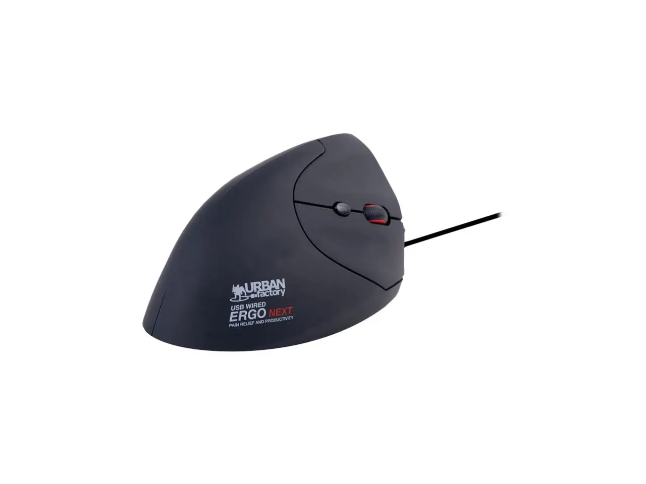 Urban Factory Wired Vertical Ergonomic Mouse - EMR01UF-N