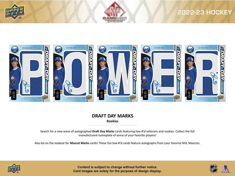 2022/23 Upper Deck SP Game Used Hockey Hobby Box Sports Card Pack Sports Trading Card