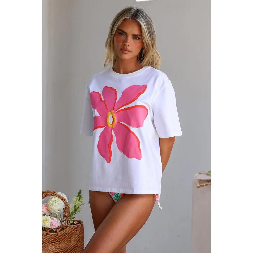 Kulani Kinis Boyfriend Tee in Paradise Punch