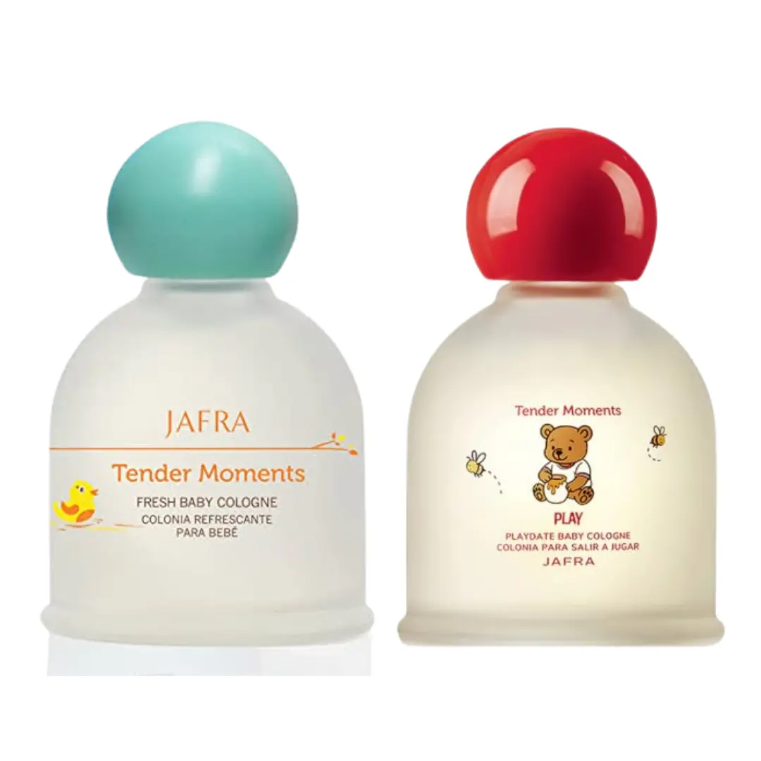 Jafra Tender Moments Fresh Baby EDC Cologne Spray - 3.3 fl oz, Unisex Floral Scent, Safe Gentle for 0-2 Years Old Babies, Soothes Sensitive Skin for Parents, Scented, Liquid, Fresh All Day, Gentle Spray, Free From Irritants, Safe And Gentle