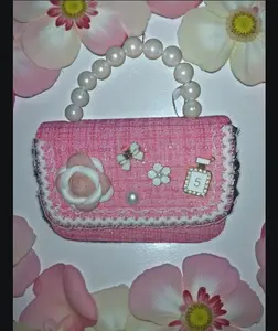 Princess Pearl handle casual purse
