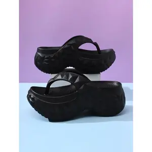 Women's Simple?Platform Slides, Casual Comfortable Home Slippers, Non-slip Soft Slippers for Indoor & Outdoor Wear, Walking Shoes