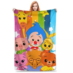Soft Funny Throw Blanket Super Plim Plim Premium Flannel Fleece Lightweight Blanket Warm Plush Blankets All Season Use picnic