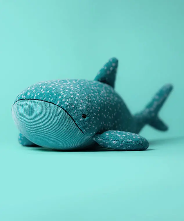 Jellycat Whale Shark Plush Toy – Soft Sea Animal Stuffed Plush, Cute Ocean Companion, Cozy Gift for All Ages