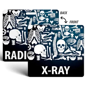 Radiology / X-Ray Double Sided Skeleton Badge Buddy Identification Card from BadgeZoo
