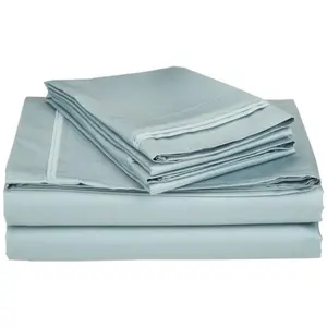 212 MAIN Queen Size Solid Bed Sheets Set - 650 Thread Count, Breathable Soft Egyptian Cotton Sheets & Pillowcases, Teal Bedding Linen