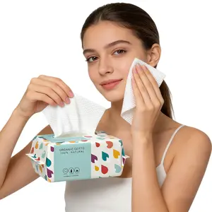 Disposable Face Towels 1/2/4 Pack, Face Towels, Soft Gentle Dry Wipes Facial Cloths Towelettes for Washing and Drying, Facial Tissue for Cleansing, Skincare and Makeup Remover