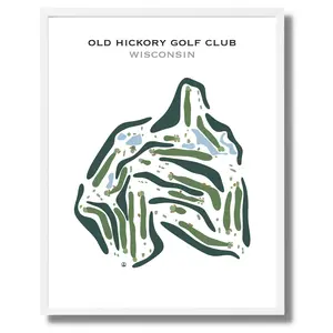 Old Hickory Golf Club, Wisconsin - Printed Golf Course