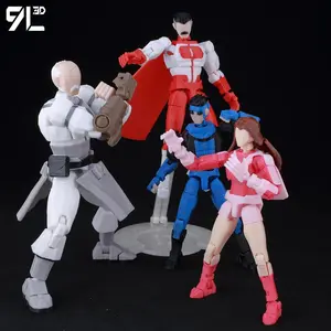 9L3D Printed Anime Model Multi-Jointed Lucky 13 Invincible T13 Series Boy Eve​ Omni Action Figure Naruto Action Figure Mannequin