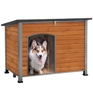 Aivituvin-AIR75/76/86 Large Wooden Heavy Duty Dog Crates House| Strong Iron Frame,Dog House,Dog Kennel Aivituvin-AIR75/76/86 Large Wooden Heavy Duty Dog Crates House| Strong Iron Frame,Dog House,Dog Kennel