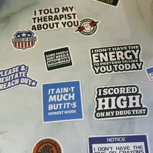 Set of 20 Inappropriate stickers for hardhats laptops, and so much more