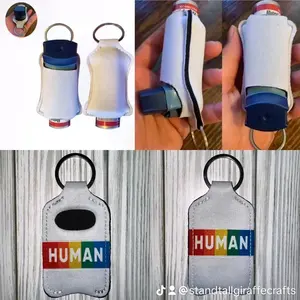HUMAN rainbow pride inhaler holder for purse/backpack