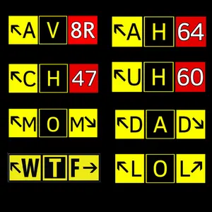Custom Airport Signs Sticker Custom Airport Signs Sticker