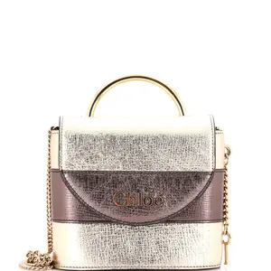 Pre-owned Chloé material Messenger Bags Chloe Aby Lock Bag Leather Small by Rebag