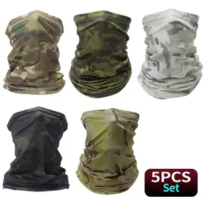 Half-face Camouflage UV Protection Mask for Men and Women,Soft Windproof, Hiking Cycling Outdoor Sports Mask Comfortable Breathable