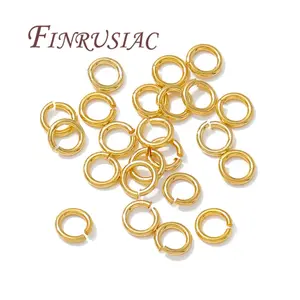 50-100pcs 4-8mm 18K Gold Plated Open Rings For Jewelry Making,Split Rings,Connecting Ring,DIY Bracelets Accessories,Jump Ring