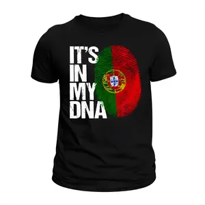 Unisex Black IT’S IN MY DNA Portuguese T-Shirt