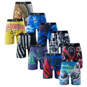 KXLBL Mens Boxer Brief 10-Pack Bundle - Standard Length 7 Inch Inseam, Soft, Stretchy, and Breathable Poly Blend Fabric