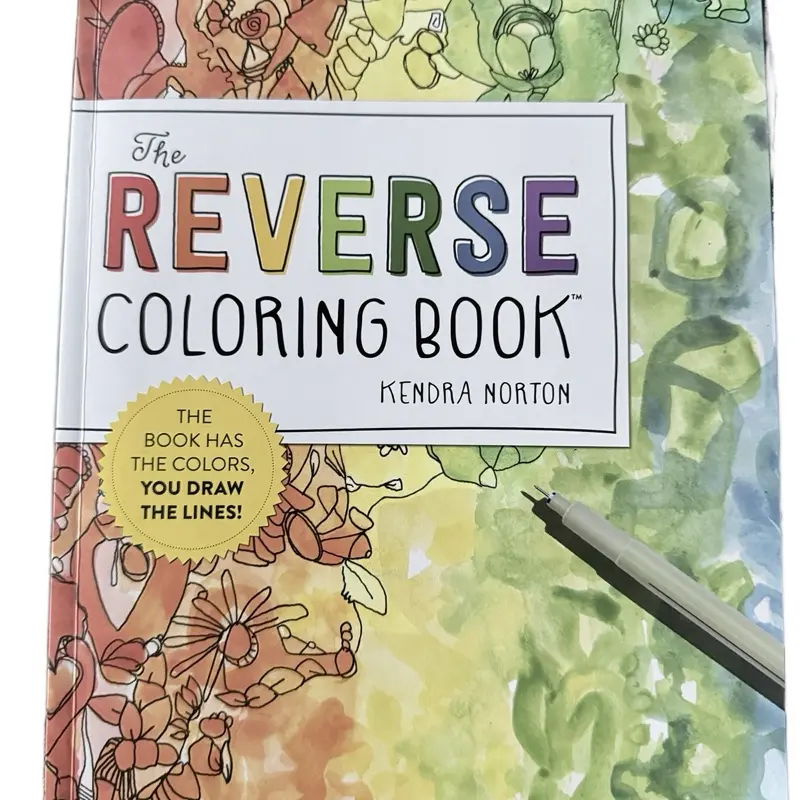 Reverse Coloring Book: Draw Colors, Draw Lines! - TikTok Shop