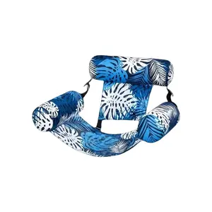 Inflatable Pool Float Lounger, Multifunctional PVC Water Floating Bed Chair, Detachable Design, Ideal for Relaxing, Garden Outdoor, Adults