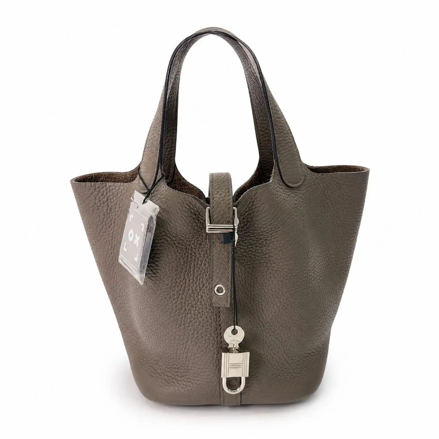 Pre-owned HERMÈS X Bucket Bags Picotin Lock 18 taupe