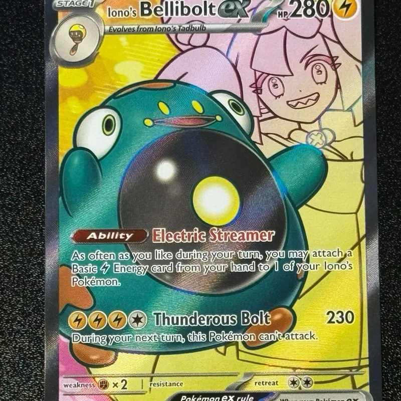 POKEMON - Iono's Bellibolt ex 172/159 Sv09: Journey Together Ultra Rare  Full Art - TikTok Shop