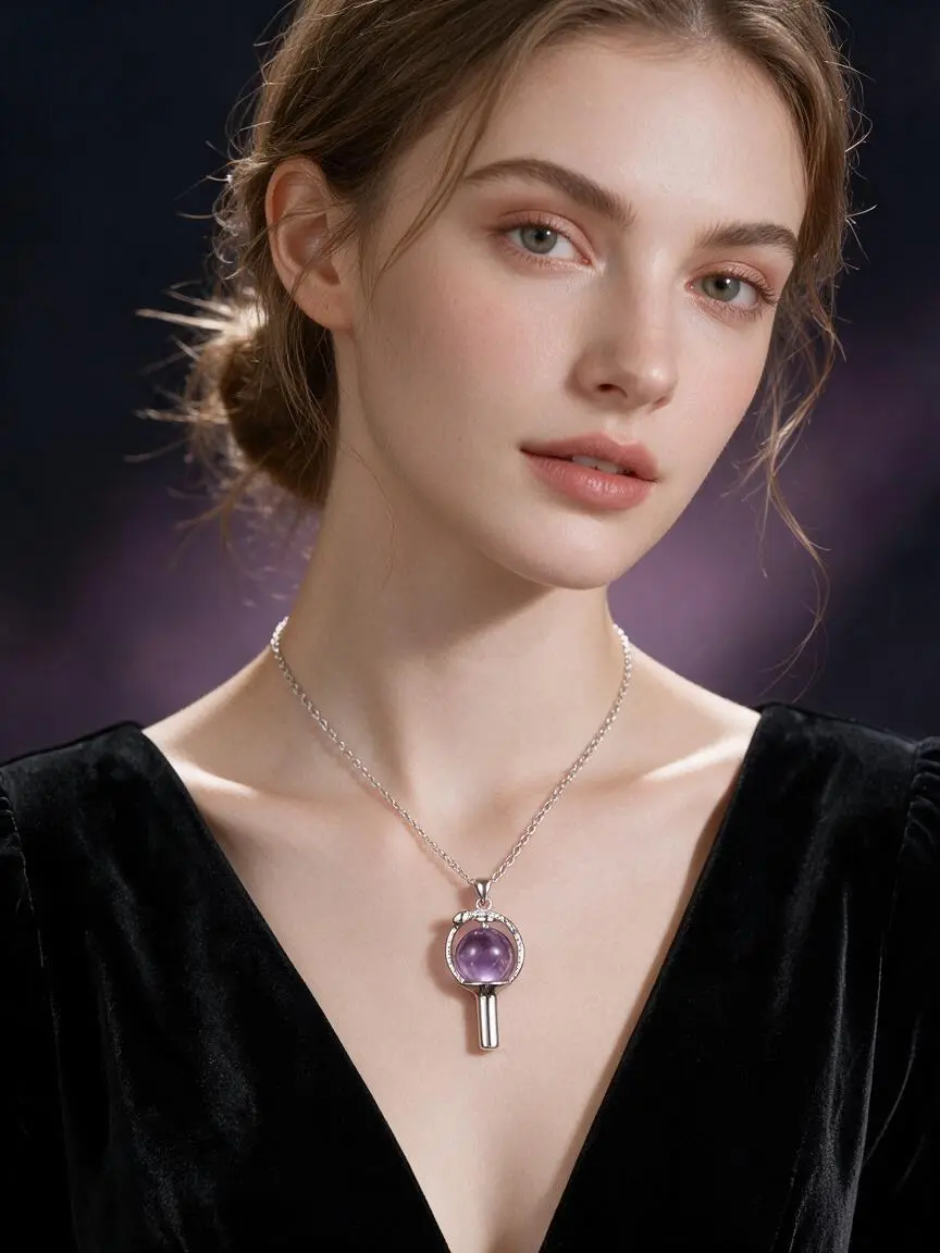 ActivePulse US Aesthetic KPop Light Stick Clavicular Necklace - Culturally-Inspired Silver Plated Minimalist Choker, Fandom Accessory Gift for Her (Necklace Only, Box Not Included), Clavicular Necklaces, Culturally-Inspired Necklaces A.R.M.Y