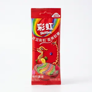 Skittles Rainbow Chewy Fruit Candy - 32g Sweet, Tangy Gummy Noodles Snack (China)