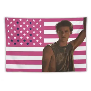 JJ Maybank Tapestry ,Pink American Flag, JJ maybank Funny Tapestry Art Prints Wall Painting Artworks Tapestries Hanging Picture Gift University Dormitory Bedroom Living Room Party Kitchen Home Decoration