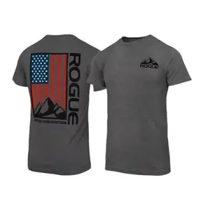 Rogue American Flag T-Shirt – Unisex Summer Cotton Gym Tee, Fitness Graphic Top, USA Patriotic Sportswe