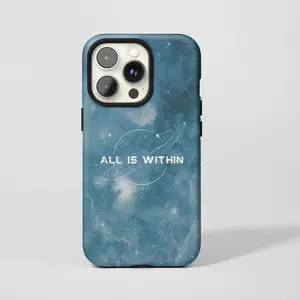 Deep Blue Galaxy Phone Case,Mystical Motivational Minimalist Space Print,For iphone 17 16 15 14 13 12 11 ProMax,Samsung S26 S25Ultra,Magsafe