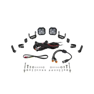 Diode Dynamics SS3 LED Bumper 1 In Roll Bar Kit Sport - White Combo (Pair)