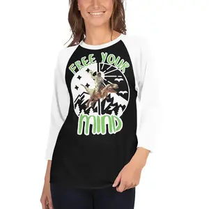 MindScape 3/4 sleeve raglan shirt