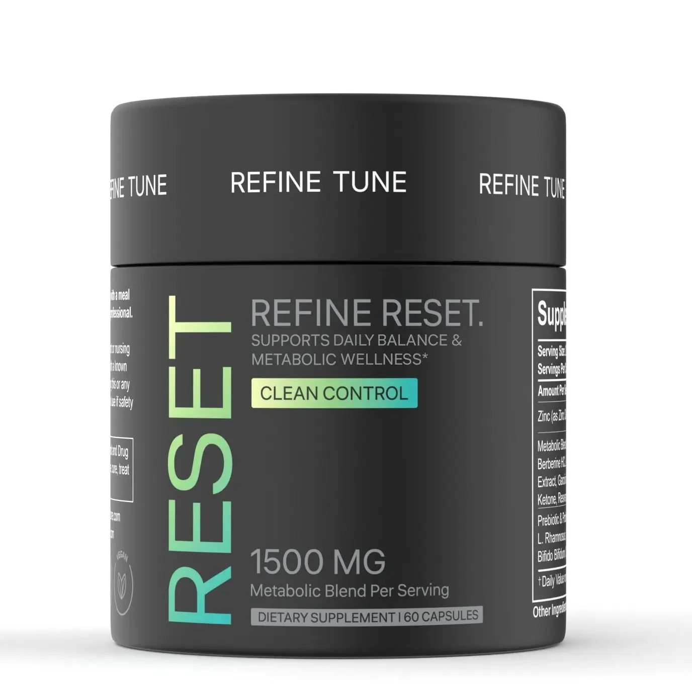 Refine Reset | Reduces Food Noise & Promotes Metabolic Balance | Vegan, Non-GMO, Gluten-Free, with Pre + Probiotics