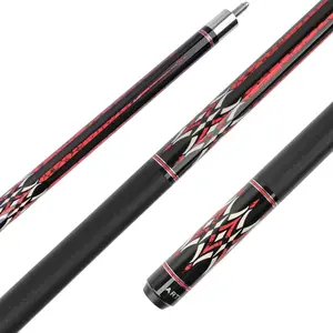 58" Pool Cue Stick Canadian Maple 13mm Tip Billiard Cue with Irish Linen Wrap