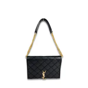Pre-owned Yves Saint Laurent Leather Shoulder Bags YSL Black Becky Chain Shoulder Bag