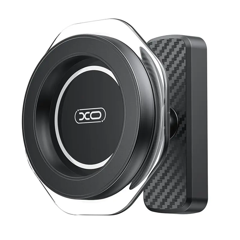 Carbon Fiber Magnetic Cellphone Holder for Gym - Strong Mag Base for Metal Surfaces, 360° Adjustable Hands-Free Smartphone Mount, Phoneholders Compatible with iPhone 16/15/14/13/12, Android & 4.7" Phones, Ideal Gift for Fitness Enthusiasts