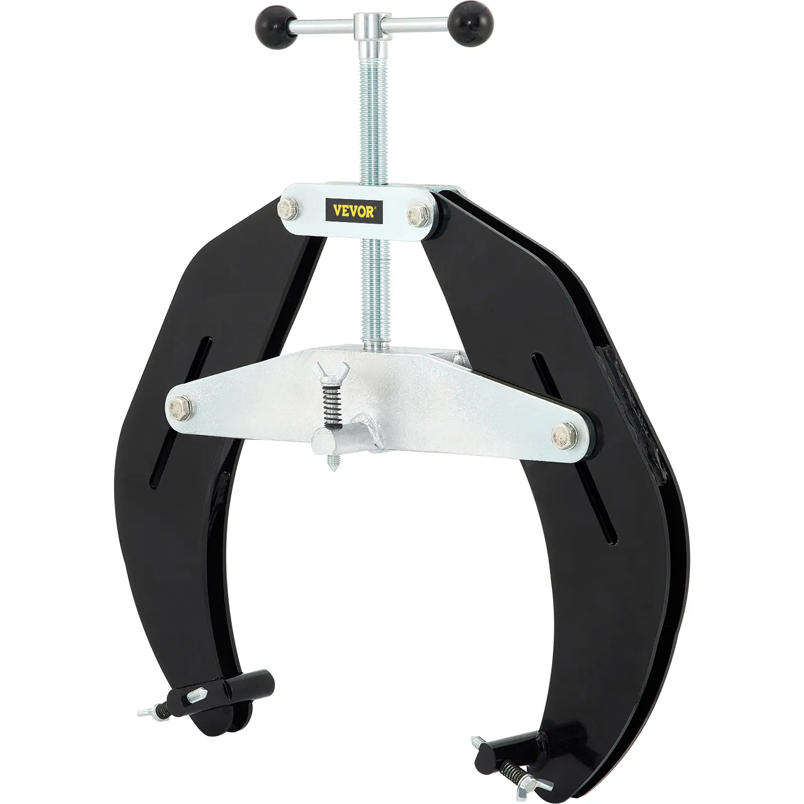 【summerfinds】VEVOR Pipe Clamp, 5 to 12 in, High Strength Ultra Clamp with Quick Acting Screws, Steel Pipe Alignment Tool with Lightweight Design, Black, Metal, Heavy Duty Clamp