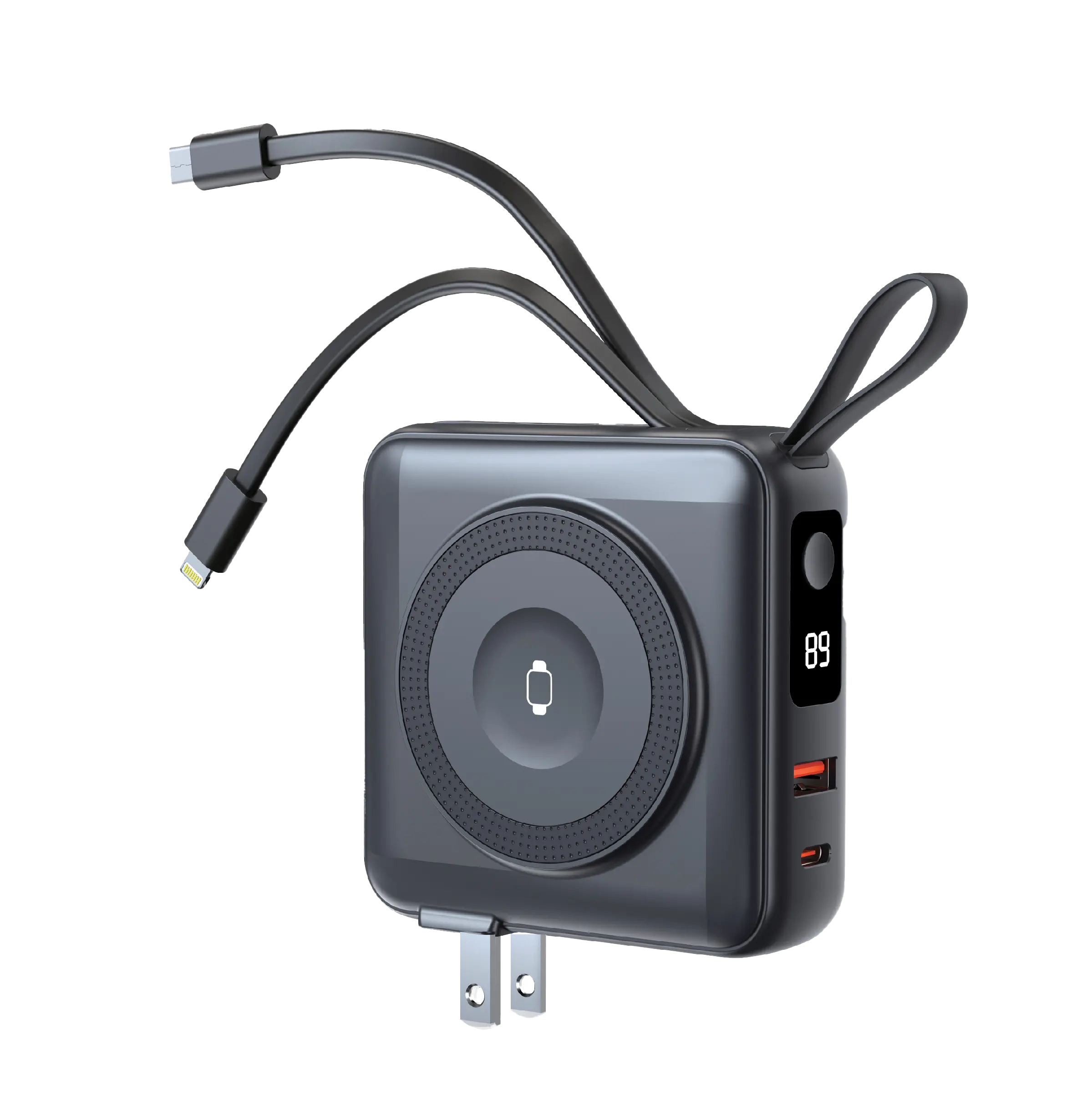 5-in-1 Travel Charger & Power Bank 10000mAh | Wireless + Apple Watch + AC Plug