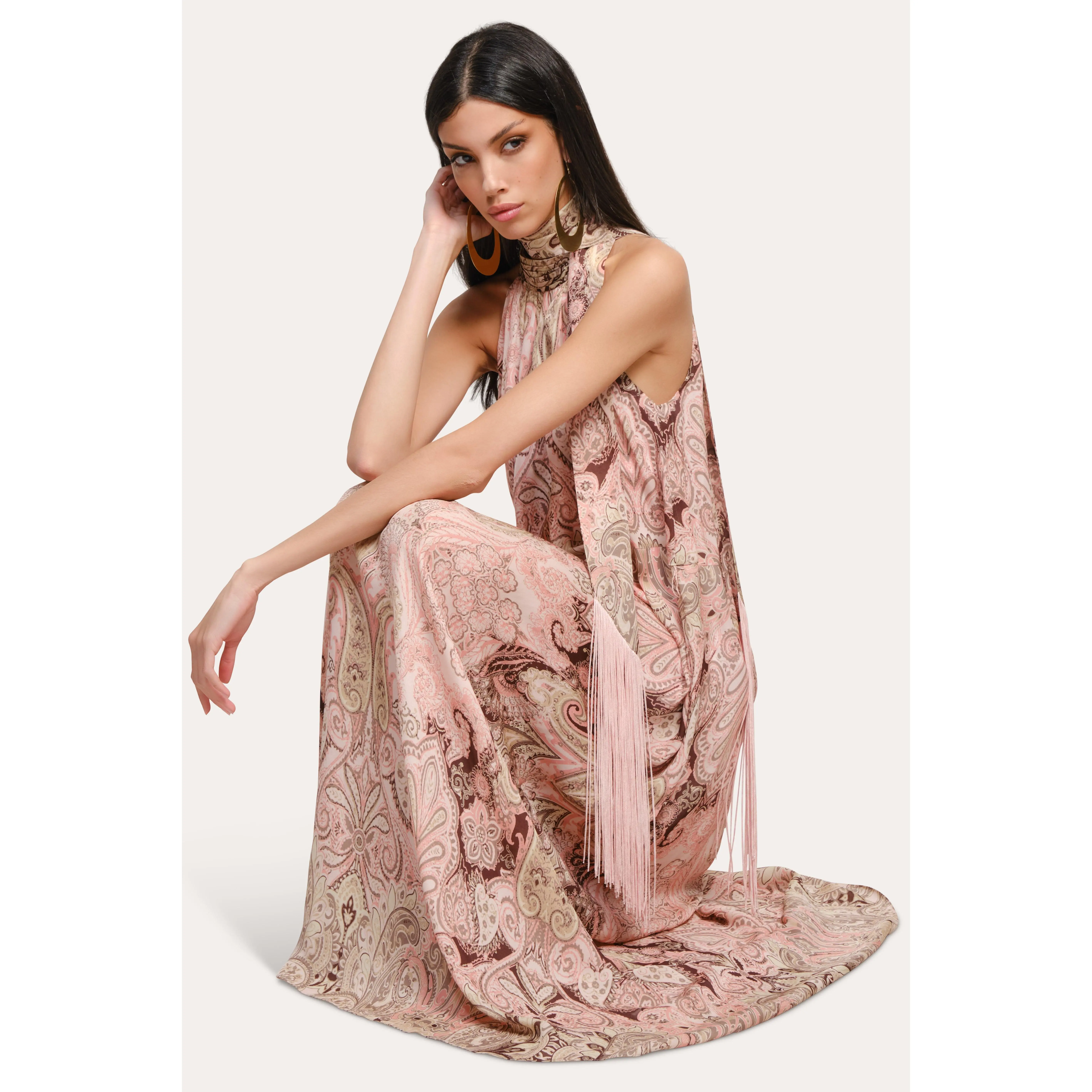 Annie Silk Halter Dress - TikTok Shop